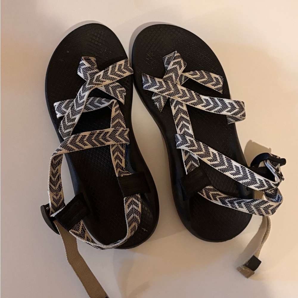 Chaco Black and White Sandals